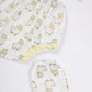 Newborn Jhabla Set - Elephants & Stars Hand Block Printed