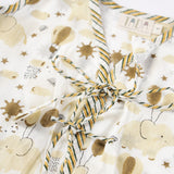 Newborn Jhabla Set - Elephants Hand Block Printed