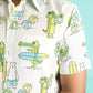 Tropical Adventures Design Hand Block Printed Cotton Half Sleeve Shirt for Boys – Sanganeri Kids Wear
