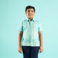 Summer Stripe Design Hand Block Printed Cotton Half Sleeve Shirt for Boys – Sanganeri Kids Wear
