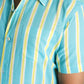Summer Stripe Design Hand Block Printed Cotton Half Sleeve Shirt for Boys – Sanganeri Kids Wear