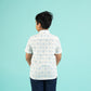 Azure Grids Design Hand Block Printed Cotton Half Sleeve Shirt for Boys – Sanganeri Kids Wear