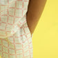 Sweet Blooms Checkered Design Hand Block Printed Cotton Half Sleeve Co-ord Set for Boys