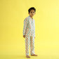 Parade of Elephants Design Hand Block Printed Cotton Night Suit for Boys