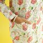 Organic Cotton Night Suit - Owl & Rainbow Print Hand Block Printed  for Girls