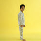 Spotty Giraffe Design Hand Block Printed Cotton Night Suit for Boys