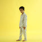 Spotty Giraffe Design Hand Block Printed Cotton Night Suit for Boys