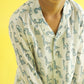 Spotty Giraffe Design Hand Block Printed Cotton Night Suit for Boys