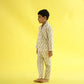 Owl Dreams Design Hand Block Printed Cotton Night Suit for Girls