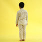 Owl Dreams Design Hand Block Printed Cotton Night Suit for Girls