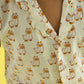 Owl Dreams Design Hand Block Printed Cotton Night Suit for Girls
