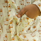 Owl Dreams Design Hand Block Printed Cotton Night Suit for Girls
