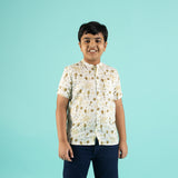 Balloon Dreams Design Hand Block Printed Cotton Half Sleeve Shirt for Boys – Sanganeri Kids Wear