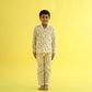 Giraffe Design Hand Block Printed Cotton Night Suit for Boys