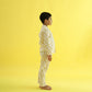 Giraffe Design Hand Block Printed Cotton Night Suit for Boys