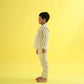 Giraffe Design Hand Block Printed Cotton Night Suit for Boys