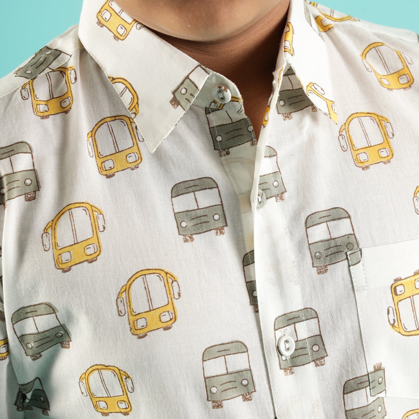 Busy Roads Design Hand Block Printed Cotton Half Sleeve Shirt for Boys – Sanganeri Kids Wear