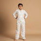 Sleepy Safari Design Hand Block Printed Cotton Night Suit for Boy