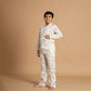 Sleepy Safari Design Hand Block Printed Cotton Night Suit for Boy