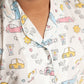 Dreamy Jungle Design Hand Block Printed Cotton Night Suit for Boys