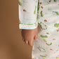 Swamp Buddies Design Hand Block Printed Cotton Night Suit for Boys