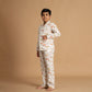 Animal Parade Design Hand Block Printed Cotton Night Suit for Boys