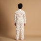 Animal Parade Design Hand Block Printed Cotton Night Suit for Boys
