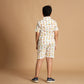 Suggested & Vintage Design Hand Block Printed Cotton Half Sleeve Co-ord Set for Boys