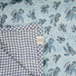 Aqua Wanderer Design Hand Block Printed Cotton Swaddle Blanket