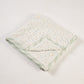 Spring Sprout Design Hand Block Printed Cotton Swaddle Blanket