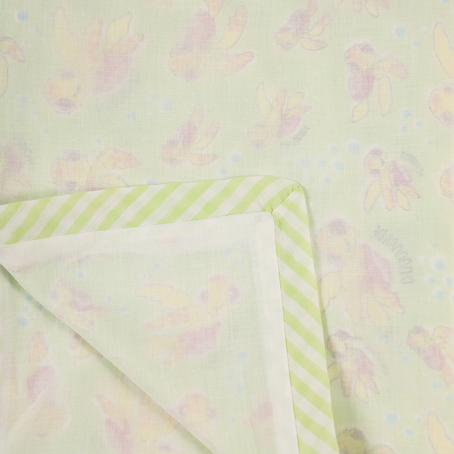 Ocean Buddies Design Hand Block Printed Cotton Swaddle Blanket