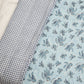 Aqua Wanderer Design Hand Block Printed Cotton Swaddle Blanket