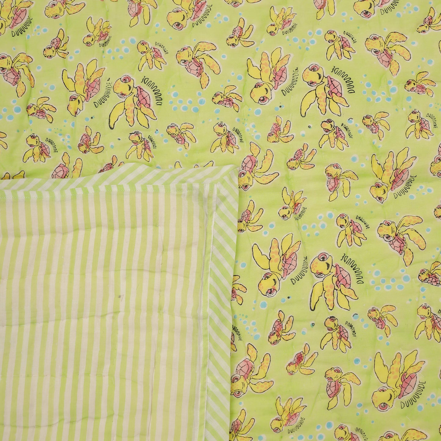 quilt or comforter Design Hand Block Printed Cotton Jhabla Set for Newborn Baby