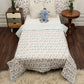 Rainbow Elephants Design Hand Block Printed Cotton Swaddle Blanket