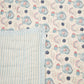 Rainbow Elephants Design Hand Block Printed Cotton Swaddle Blanket