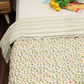 Fresh Citrus Garden Design Hand Block Printed Cotton Swaddle Blanket