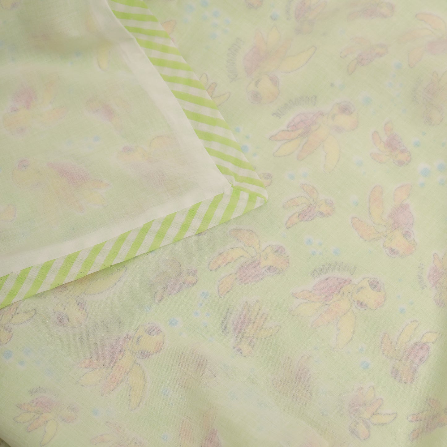 Ocean Buddies Design Hand Block Printed Cotton Swaddle Blanket