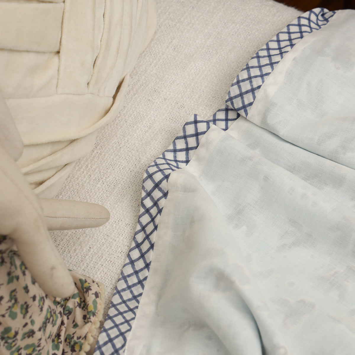 Midnight Border Design Hand Block Printed Cotton Swaddle Blanket