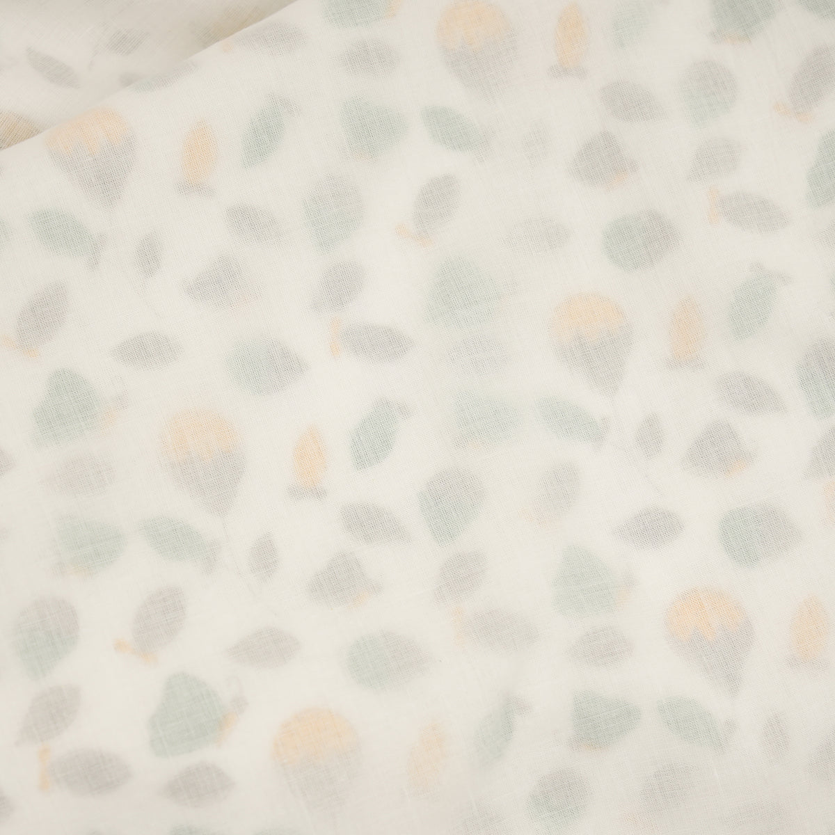 Spring Sprout Design Hand Block Printed Cotton Swaddle Blanket