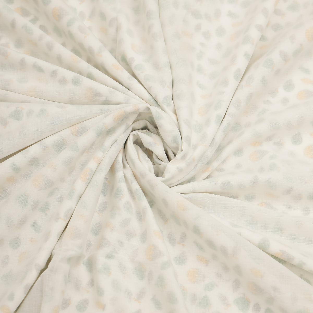 Spring Sprout Design Hand Block Printed Cotton Swaddle Blanket