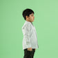 Mint Stripe Pattern Design Hand Block Printed Cotton Full Sleeve Shirt for Boys – Sanganeri Kids Wear