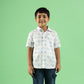 Geometric Pattern Design Hand Block Printed Cotton Half Sleeve Shirt for Boys – Sanganeri Kids Wear