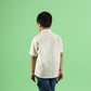 Mustard Drop Design Hand Block Printed Cotton Half Sleeve Shirt for Boys – Sanganeri Kids Wear