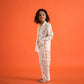 Organic Cotton Night Suit - Ice Cream Cone Design Hand Block Printed for Girls