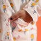 Organic Cotton Night Suit - Ice Cream Cone Design Hand Block Printed for Girls