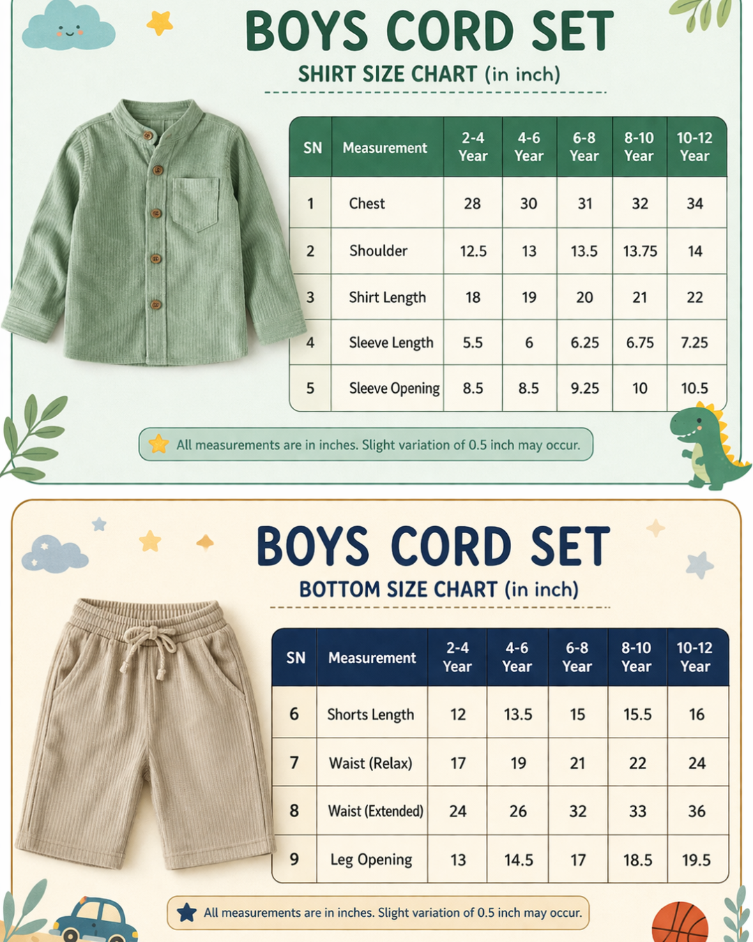 Candy Checks Design Hand Block Printed Cotton Half Sleeve Co-ord Set for Boys